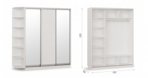 Шкаф-купе Тетрис 180/220 (ЗДЗ) Белый жемчуг в Асбесте - asbest.ok-mebel.com | фото