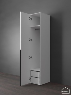 Шкаф Linnea MHR-1-3 2050х400х510 (Белый-М 11.1.2) в Асбесте - asbest.ok-mebel.com | фото 5