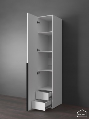 Шкаф Linnea MHR-1-3 2050х400х510 (Белый-М 11.1.2) в Асбесте - asbest.ok-mebel.com | фото 6