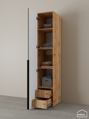 Шкаф Linnea MHR-1-4 2050х400х510 (ДВ-М 11.1.25) в Асбесте - asbest.ok-mebel.com | фото 5