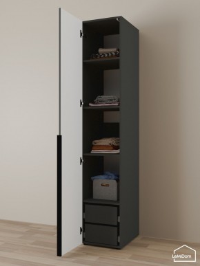 Шкаф Linnea MHR-1-4 2050х400х510 (Графит-М 11.1.25) в Асбесте - asbest.ok-mebel.com | фото 5