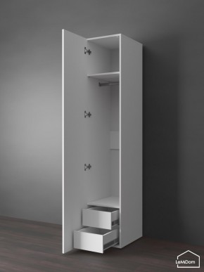 Шкаф Linnea MHR-1PO-3 2050х400х510 (Белый-М 11.1.2) в Асбесте - asbest.ok-mebel.com | фото 5