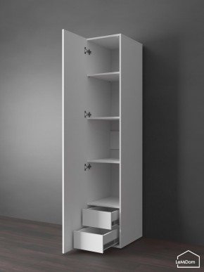 Шкаф Linnea MHR-1PO-4 2050х400х510 (Белый-М 11.1.2) в Асбесте - asbest.ok-mebel.com | фото 4
