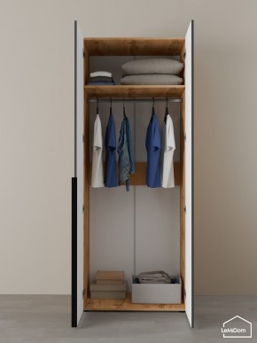 Шкаф Linnea MHR-2 2050х800х510 (ДВ-М 11.1.25) в Асбесте - asbest.ok-mebel.com | фото 4