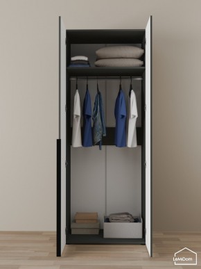 Шкаф Linnea MHR-2 2050х800х510 (Графит-М 11.1.25) в Асбесте - asbest.ok-mebel.com | фото 4