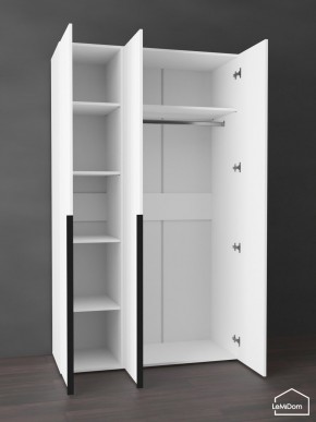 Шкаф Linnea MHR-3-1 2050х1200х510 (Белый-М 11.1.2) в Асбесте - asbest.ok-mebel.com | фото 4