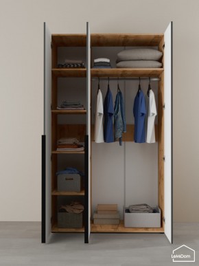 Шкаф Linnea MHR-3-1 2050х1200х510 (ДВ-М 11.1.25) в Асбесте - asbest.ok-mebel.com | фото 4