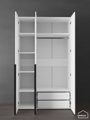 Шкаф Linnea MHR-3-2 2050х1200х510 (Белый-М 11.1.2) в Асбесте - asbest.ok-mebel.com | фото 5
