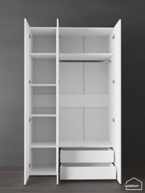 Шкаф Linnea MHR-3PO-2 2050х1200х510 (Белый-М 11.1.2) в Асбесте - asbest.ok-mebel.com | фото 5