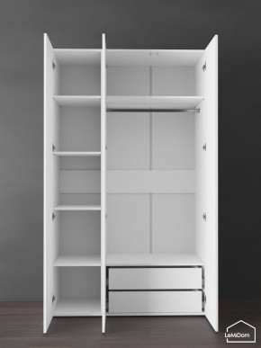 Шкаф Linnea MHR-3PO-2 2050х1200х510 (Белый-М 11.1.2) в Асбесте - asbest.ok-mebel.com | фото 6