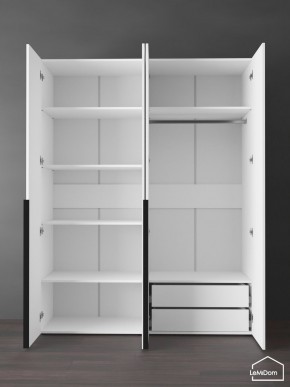 Шкаф Linnea MHR-4-2 2050х1600х510 (Белый-М 11.1.1) в Асбесте - asbest.ok-mebel.com | фото 6