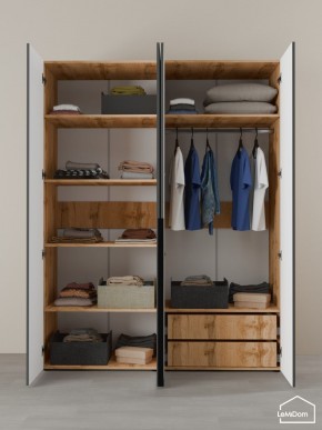 Шкаф Linnea MHR-4-2 2050х1600х510 (ДВ-М 11.1.25) в Асбесте - asbest.ok-mebel.com | фото 6
