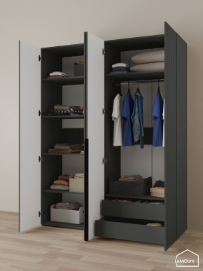 Шкаф Linnea MHR-4-2 2050х1600х510 (Графит-М 11.1.25) в Асбесте - asbest.ok-mebel.com | фото 5