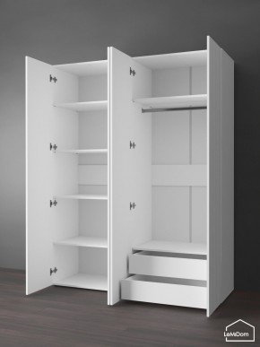 Шкаф Linnea MHR-4PO-2 2050х1600х510 (Белый-М 11.1.2) в Асбесте - asbest.ok-mebel.com | фото 6