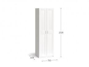 Шкаф МАКС двухдверный, цвет белый в Асбесте - asbest.ok-mebel.com | фото 3