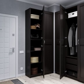 Шкаф МАКС однодверный узкий, цвет Дуб Венге в Асбесте - asbest.ok-mebel.com | фото 4