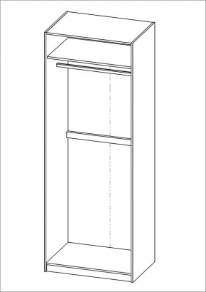 Шкаф ПЕГАС двухдверный, цвет Дуб Венге в Асбесте - asbest.ok-mebel.com | фото 3
