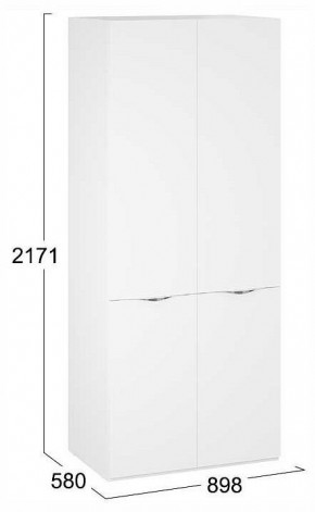 Шкаф платяной Глосс СМ-319.07.003 в Асбесте - asbest.ok-mebel.com | фото 4