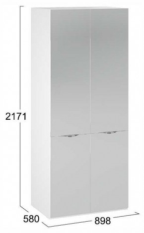 Шкаф платяной Глосс СМ-319.07.004 в Асбесте - asbest.ok-mebel.com | фото 4