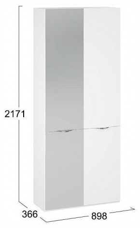 Шкаф платяной Глосс СМ-319.07.015 в Асбесте - asbest.ok-mebel.com | фото 4