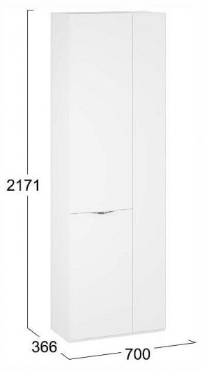 Шкаф платяной Глосс СМ-319.07.016 в Асбесте - asbest.ok-mebel.com | фото 4