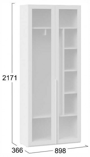 Шкаф платяной Порто СМ-393.07.226 в Асбесте - asbest.ok-mebel.com | фото 4