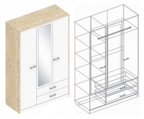 Шкаф "Милана" 3-х створчатый с 2 ящиками в Асбесте - asbest.ok-mebel.com | фото 3