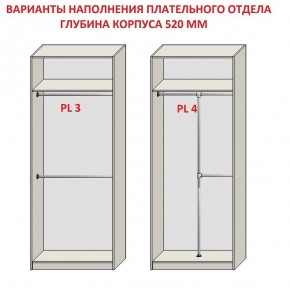 Шкаф распашной серия «ЗЕВС» (PL3/С1/PL2) Серый камень/Небраска натуральный в Асбесте - asbest.ok-mebel.com | фото 10