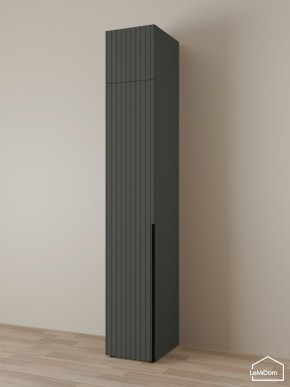 Шкаф с антресолью Linnea MHR-1A-2 2450х400х510 (Графит-М 11.1.25) в Асбесте - asbest.ok-mebel.com | фото