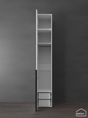 Шкаф с антресолью Linnea MHR-1A-3 2450х400х510 (Белый-М 11.1.1) в Асбесте - asbest.ok-mebel.com | фото 5
