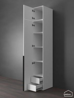 Шкаф с антресолью Linnea MHR-1A-4 2450х400х510 (Белый-М 11.1.1) в Асбесте - asbest.ok-mebel.com | фото 5