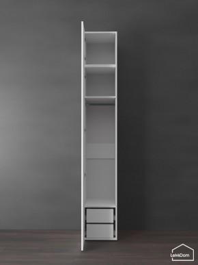 Шкаф с антресолью Linnea MHR-1POA-3 2450х400х510 (Белый-М 11.1.2) в Асбесте - asbest.ok-mebel.com | фото 5