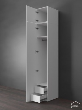 Шкаф с антресолью Linnea MHR-1POA-3 2450х400х510 (Белый-М 11.1.2) в Асбесте - asbest.ok-mebel.com | фото 6