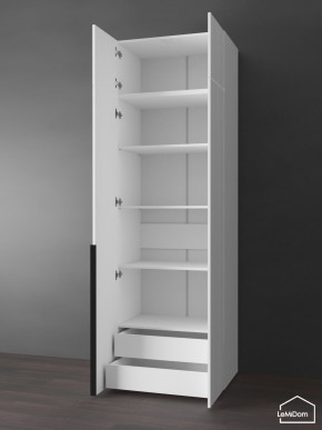 Шкаф с антресолью Linnea MHR-2A-4 2450х800х510 (Белый-М 11.1.2) в Асбесте - asbest.ok-mebel.com | фото 5
