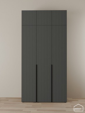 Шкаф с антресолью Linnea MHR-3A-1 2450х1200х510 (Графит-М 11.1.25) в Асбесте - asbest.ok-mebel.com | фото