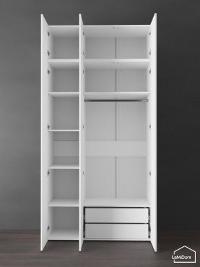 Шкаф с антресолью Linnea MHR-3POA-2 2450х1200х510 (Белый-М 11.1.2) в Асбесте - asbest.ok-mebel.com | фото 6