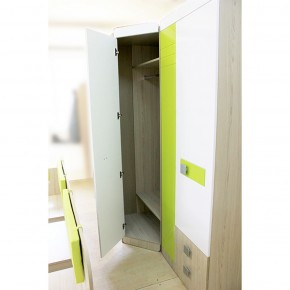 Шкаф угловой 700 Стиль № 3 (туя светлая/лайм) в Асбесте - asbest.ok-mebel.com | фото 4