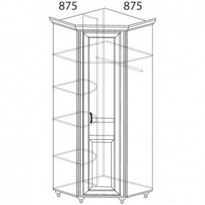 Шкаф угловой №862 "Ралли" (Угол 875*875) в Асбесте - asbest.ok-mebel.com | фото 2