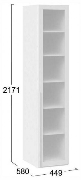 Шкаф-витрина Порто СМ-393.07.008 в Асбесте - asbest.ok-mebel.com | фото 3
