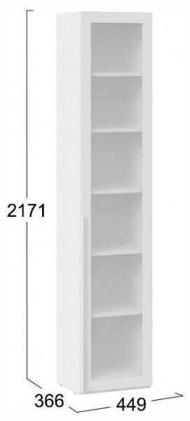 Шкаф-витрина Порто СМ-393.07.213 в Асбесте - asbest.ok-mebel.com | фото 4