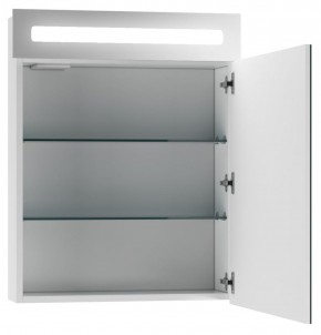 Шкаф-зеркало Аврора 55 правый с подсветкой LED Домино (DV8004HZ) в Асбесте - asbest.ok-mebel.com | фото 2