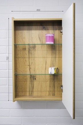 Шкаф-зеркало Craft 45 левый/правый Домино (DCr2211HZ) в Асбесте - asbest.ok-mebel.com | фото 5