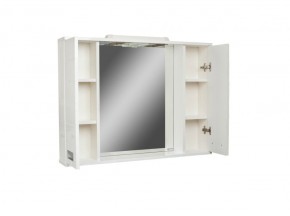 Шкаф-зеркало Cube 100 Эл. Домино (DC5013HZ) в Асбесте - asbest.ok-mebel.com | фото 3