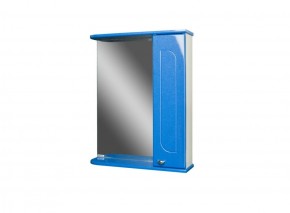 Шкаф-зеркало Радуга Синий металлик 50 ПРАВЫЙ АЙСБЕРГ (DA1128HZR) в Асбесте - asbest.ok-mebel.com | фото