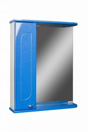 Шкаф-зеркало Радуга Синий металлик 55 левый АЙСБЕРГ (DA1129HZR) в Асбесте - asbest.ok-mebel.com | фото