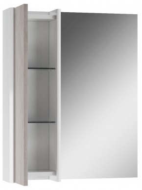 Шкаф-зеркало Uno 60 Дуб серый левый/правый Домино (DU1503HZ) в Асбесте - asbest.ok-mebel.com | фото 3