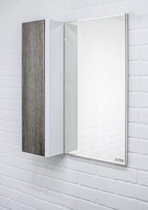 Шкаф-зеркало Uno 60 Дуб серый левый/правый Домино (DU1503HZ) в Асбесте - asbest.ok-mebel.com | фото 8