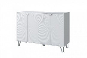 СОЛАНА Комод 4 двери (белый/белый снег) в Асбесте - asbest.ok-mebel.com | фото