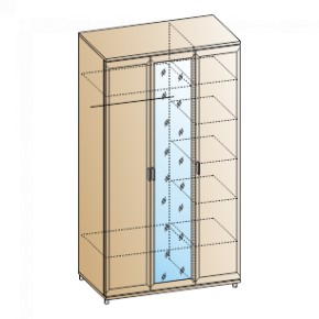 Спальня Мелисса композиция 4 (Гикори Джексон светлый) в Асбесте - asbest.ok-mebel.com | фото 5