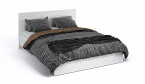 Спальня Йорк Кровать 160 с подъемным механизмом Белый жемчуг/Белый глянец в Асбесте - asbest.ok-mebel.com | фото